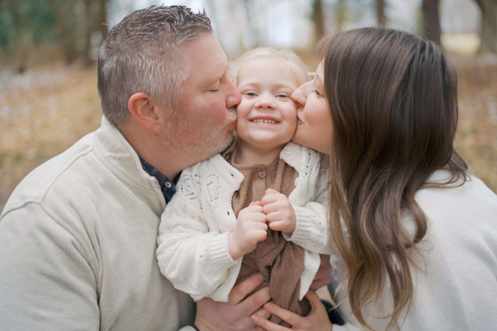 Family playing at Casco Township Nature Preserve